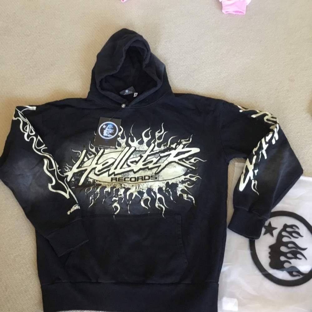 Hellcat Records Black Graphic Pullover Hoodie